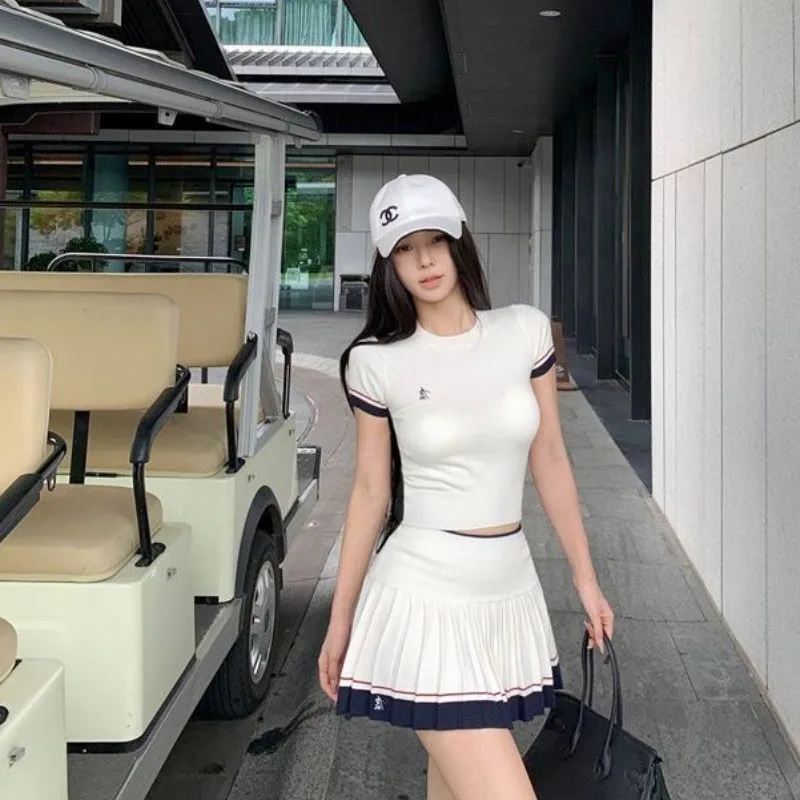 Conjunto de Verão Coreano em D - Golf Equipment For Women avaliação e preço